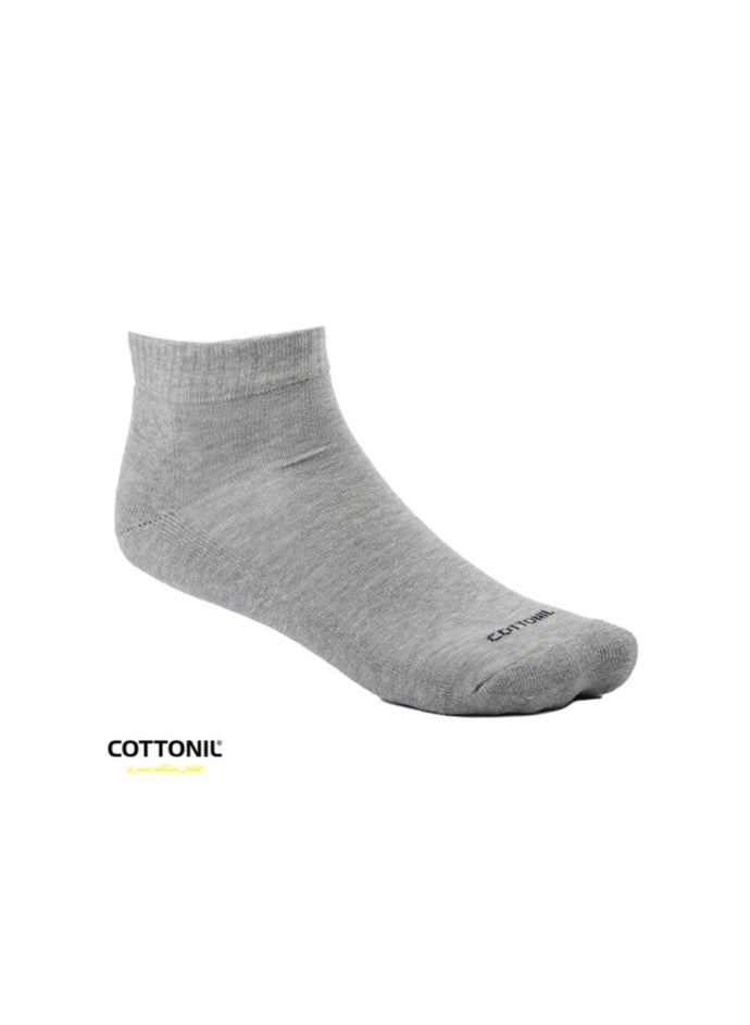 COTTONIL Cottonil® Mid Neck Men Socks - Bundle of 4 Different colors (Black, Navy, Grey, White)  - Image 3