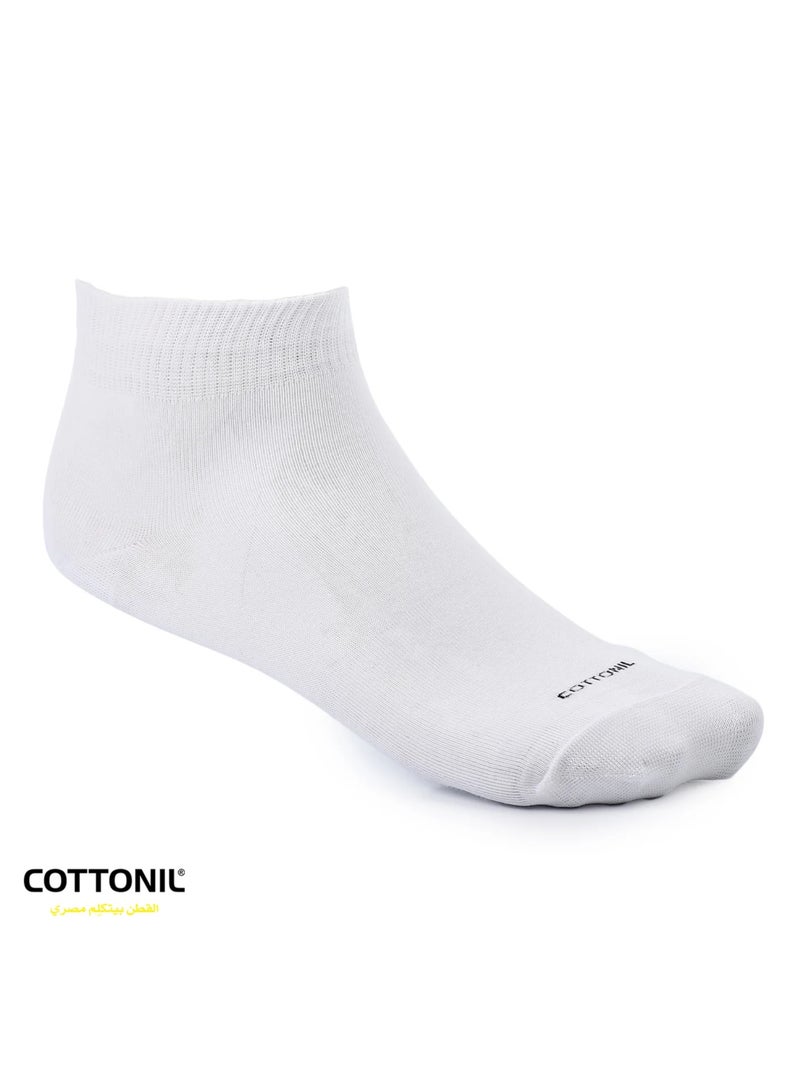 COTTONIL Cottonil® Mid Neck Men Socks - Bundle of 4 Different colors (Black, Navy, Grey, White)  - Image 5