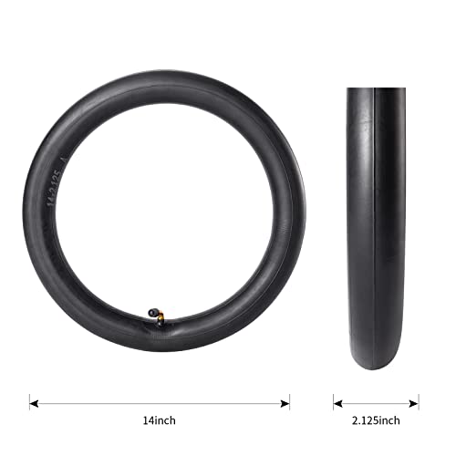 StaiBC Heavy-Duty 14 x 2.125 Inner Tube 14 Inch Electric Bike Tubes with Angled Valve Stem for Replacement Electric Scooters and E-Bike Tire Tube 2 Packs - Image 2