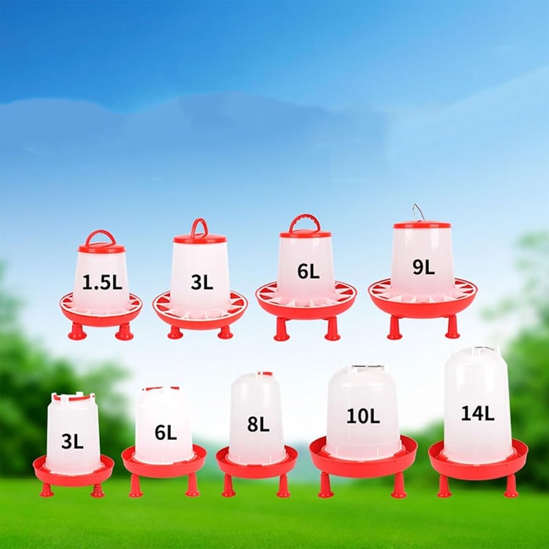 1 5KG Automatic Chicken Waterer Outdoor Poultry Drinking Fountain For Quails Pigeons - Image 4