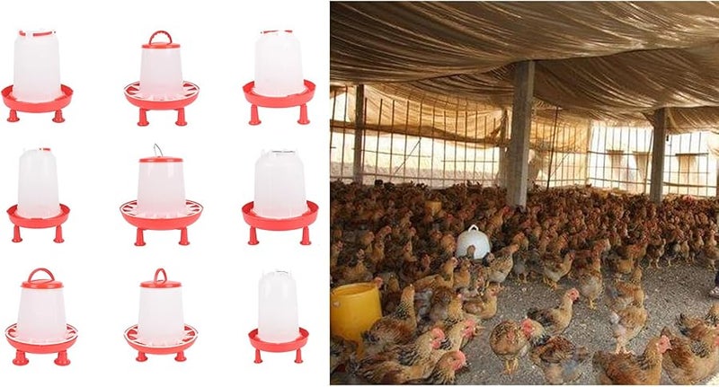 1 5KG Automatic Chicken Waterer Outdoor Poultry Drinking Fountain For Quails Pigeons - Image 3