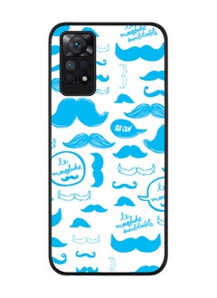 Rugged Black edge case for Redmi Note 11 4G/Redmi Note 11S Slim fit Soft Case Flexible Rubber Edges Anti Drop TPU Gel Thin Cover - Le Moustache