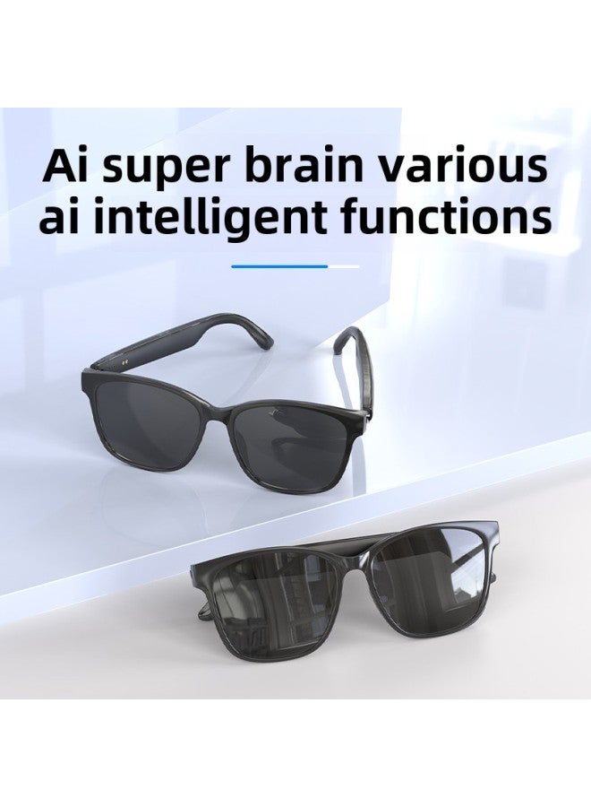 Black Technology Modern HY-C8 AI Intelligent Bluetooth Real-time Translation Subtitles Super Glasses Multi-language Simultaneous Translation-Color:Black - Image 4