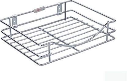 SHOPOBOX shopobox Stainless Steel Wall Mount Set Top Box Stand for DTH and WiFi Router Silver - Image 3