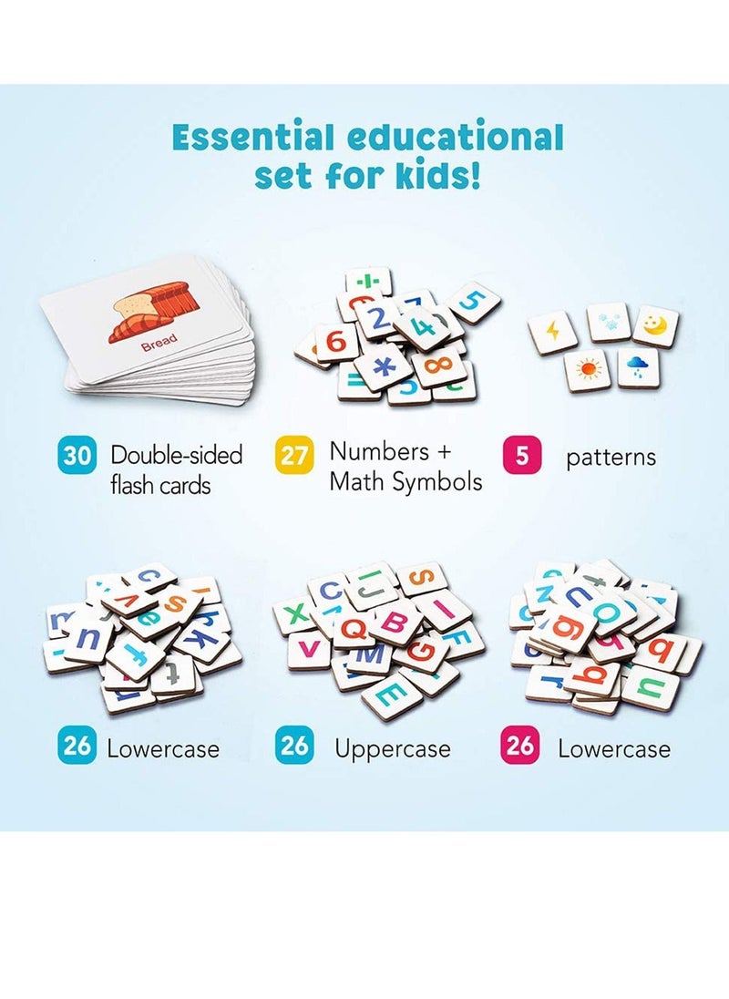 SYOSI - Magnetic Letters Numbers Alphabet Fridge Magnets ABC 123 Educational Toy Set Preschool Learning Spelling Counting Uppercase Lowercase Math for 3 4 5 Years Kid Toddler - Image 1