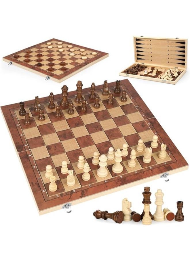 null - Wooden Chess/Checkers/ Backgammon - Image 1