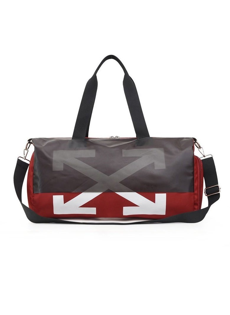 Loquat Large Capacity Fashionable Luggage Bag Travel Bag Sports And Fitness Bag Red/Black/White 