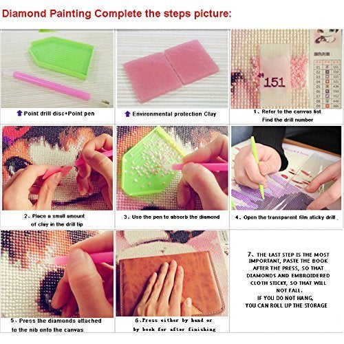 DIAMOND CRAFTZ 5D Diamond Painting Kit, 12x16inch Diamond Painting Kit for Adults & Kids, Very Suitable for Home Leisure and Wall Decoration, Gift for Kids and Adults (Roses) - Image 5