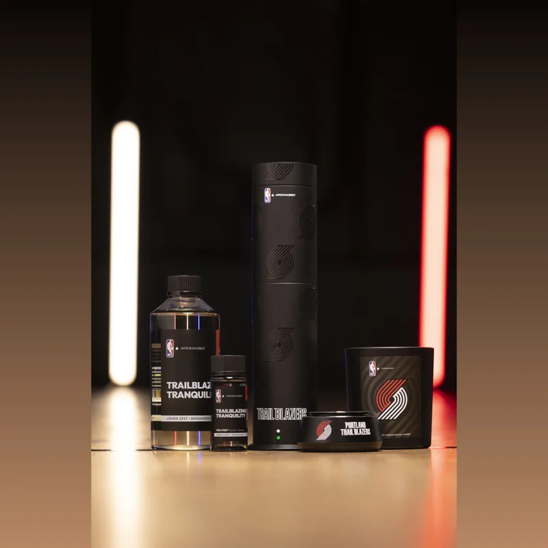 AROMA360 x NBA - Portland Trail Blazers Luxury Portable Essential Oil Car Diffuser - Aromatherapy Scent Car Diffuser - Auto On/Off Wireless Feature - Oil Not Included