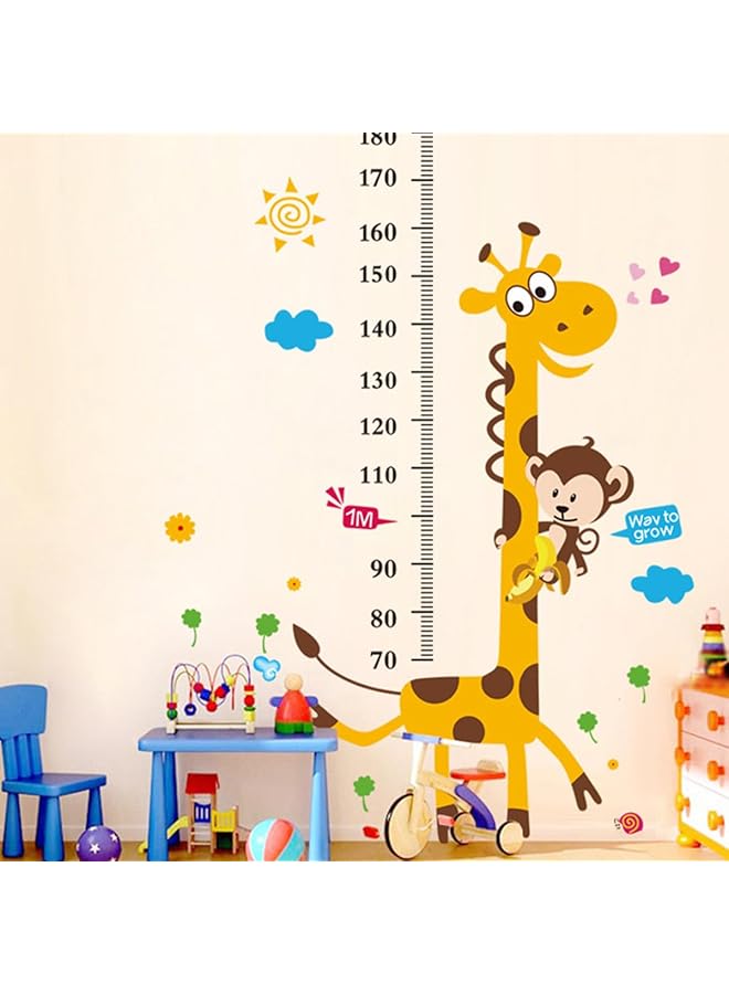 erorex Cartoon Giraffe Kids Growth Chart Height Measurement Stickers Growth Up Indicator Ruler For Measuring Kids Boys Girls Decals Removable Nursery Bedroom Wallpaper - Image 5