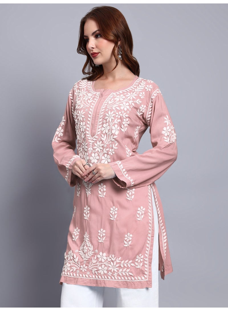 الايا كرتي مودال مطرزة يدوياً بشيكانكاري للنساء - Image 5