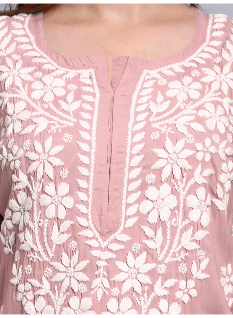 الايا كرتي مودال مطرزة يدوياً بشيكانكاري للنساء - Image 3