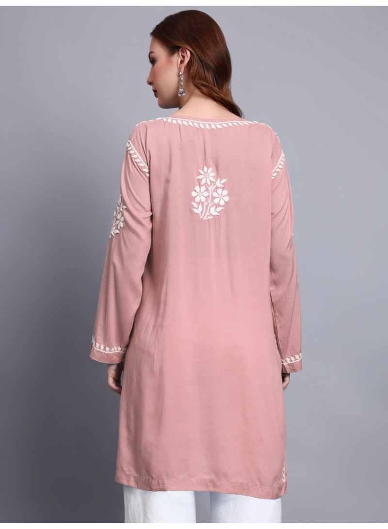 الايا كرتي مودال مطرزة يدوياً بشيكانكاري للنساء - Image 2