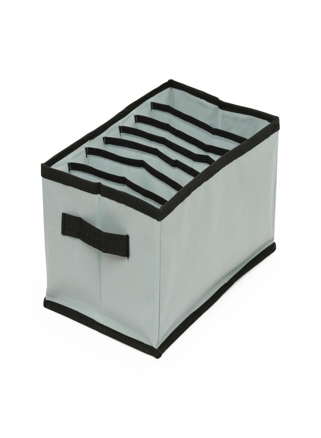 BB BACKBENCHERS Clothes Organizer for Wardrobe | 7-Grid Foldable Storage Box | Non-Woven Fabric Cupboard Organizer for Shirts, Pants, T-Shirts | 38x25x20 cm | Pack of 1 - Image 1