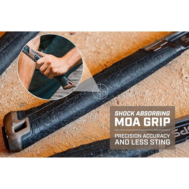 Spec-Ops - SPEC-M22CF Tools Framing Hammer, 22 oz, Rip Claw, Milled Face, Shock-Absorbing Grip, 3% Donated to Veterans Black/Tan - Image 4