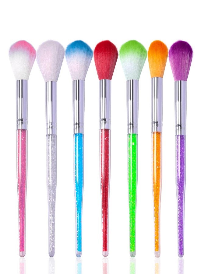 DANNEASY 7pcs Nail Dust Brush Nail Art Brush Nail Powder Brush Nail Brushes for Cleaning Dust Makeup Dipping Powder Blush Brushes Nail Art Tools - Image 1