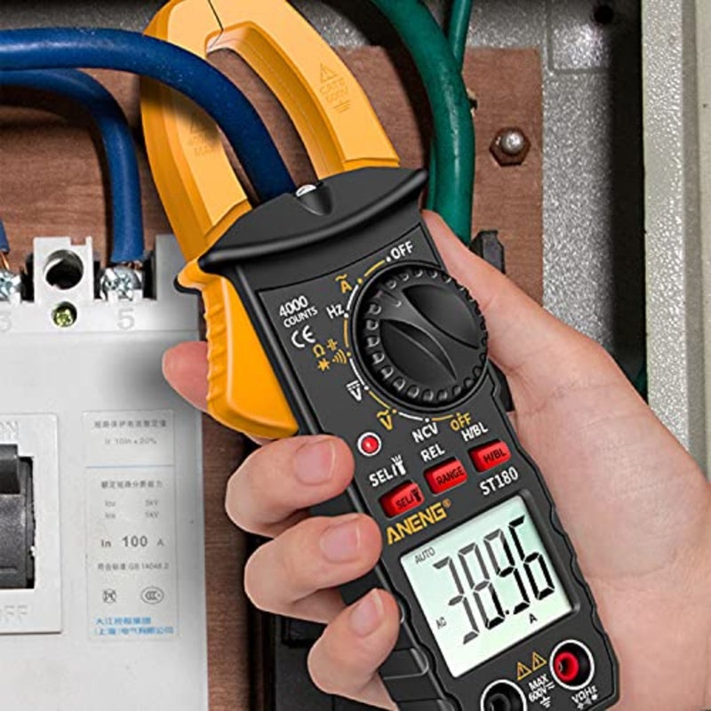 Eacam ST180 4000 Counts Digital Clamp Meter Multimeter Clamp Multimeter Voltmeter Ammeter AC DC Voltage AC Current Meter NCV Tester Universal Meter Tester Current Clamp Tester -30~1000℃ Temperature - Image 2