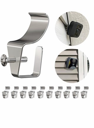 Vinyl Siding Hook, Non-Hole Outdoor Hanger Camera Mounting Clip, Stainless Steel Bracket for Blink Security System, Doorbell, Hanging Light, Trim (12Pcs) - pzsku/Z3CCF598F25FE6960AF37Z/45/_/1669987036/78a457c0-0d30-4a39-9f72-24d68c954372