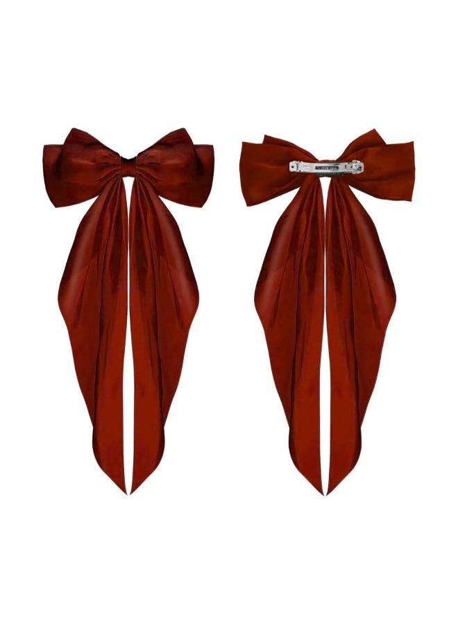 Large hair clips with a long bow and a long tail - Image 4