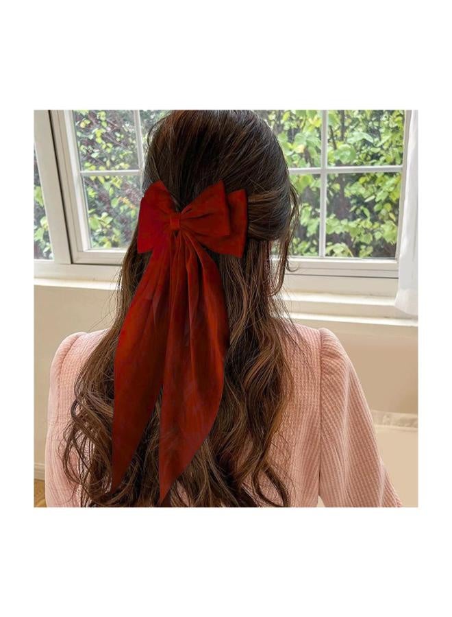 Large hair clips with a long bow and a long tail - Image 5