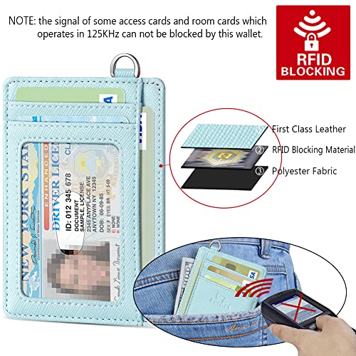 FurArt Slim Minimalist Wallet, Front Pocket Wallets, RFID Blocking, Credit Card Holder for Men-Light Blue - Image 5