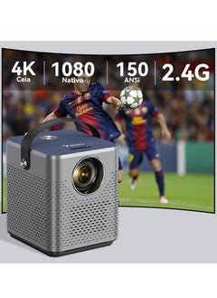 Generic NEW T3 3D Movie Projector - 4K Full HD, Native 1080P with Android 9.0 & WiFi  - Image 1