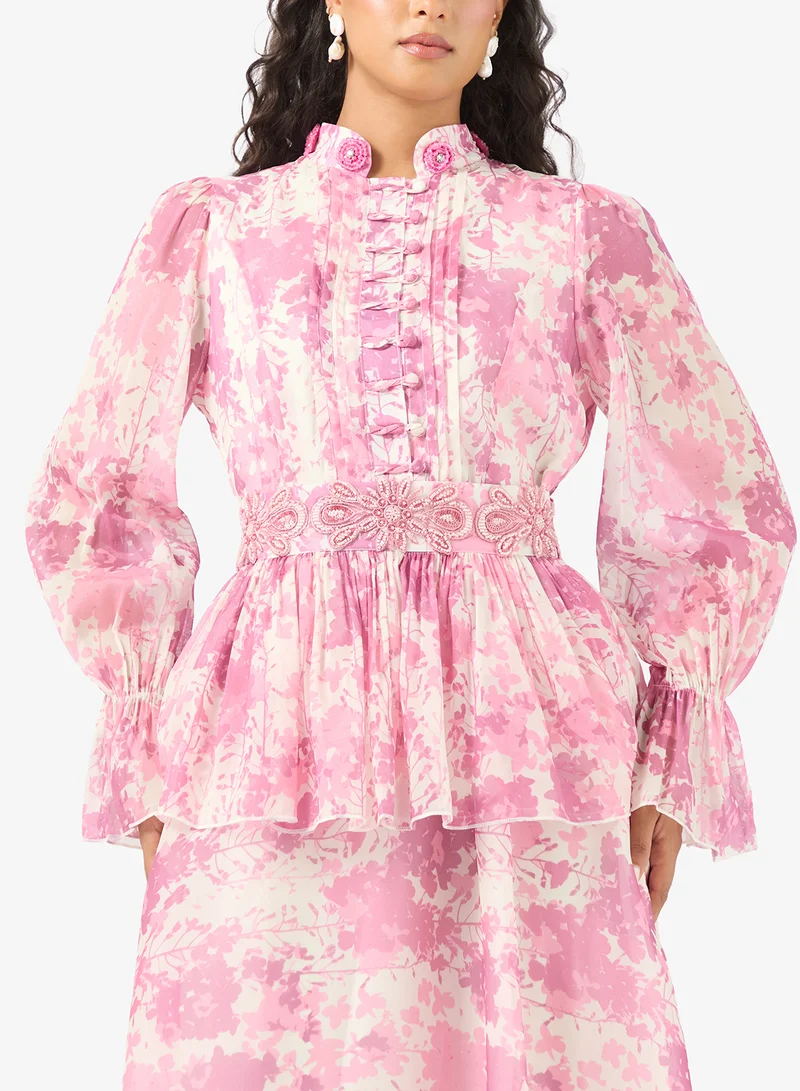 Khizana Monotone Print Dress