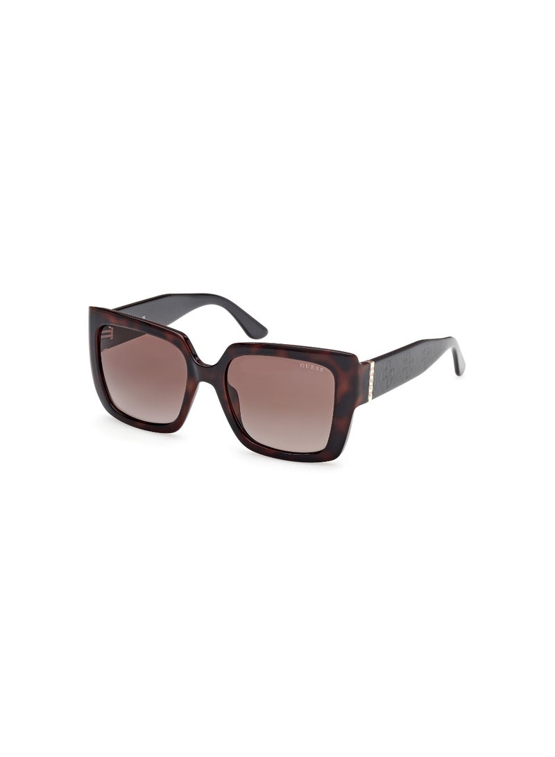 GUESS FULL RIM FEMALE SQUARE BROWN INJECTED SUNGLASSES - Image 1