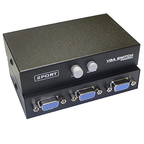 Cables Kart 2 Port Manual VGA Splitter -for Two PC to Share one Monitor and Speaker System - Image 3