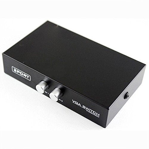 Cables Kart 2 Port Manual VGA Splitter -for Two PC to Share one Monitor and Speaker System - Image 4