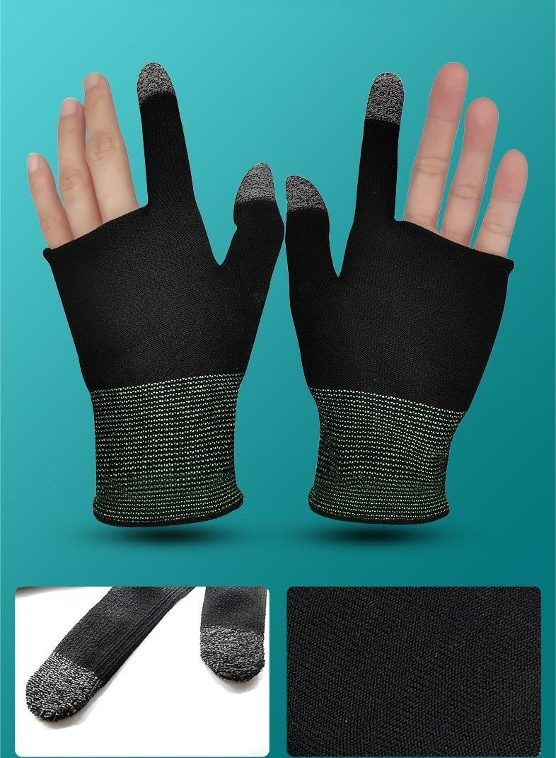 Beauenty Gaming Gloves The Latest Silver Fiber G1 Material Breathable Sweatproof Finger Gloves Touch Screen Game Controller Thumb Finger Case for PUBG Mobile Phone Games AccessoriesA Pair - Image 4