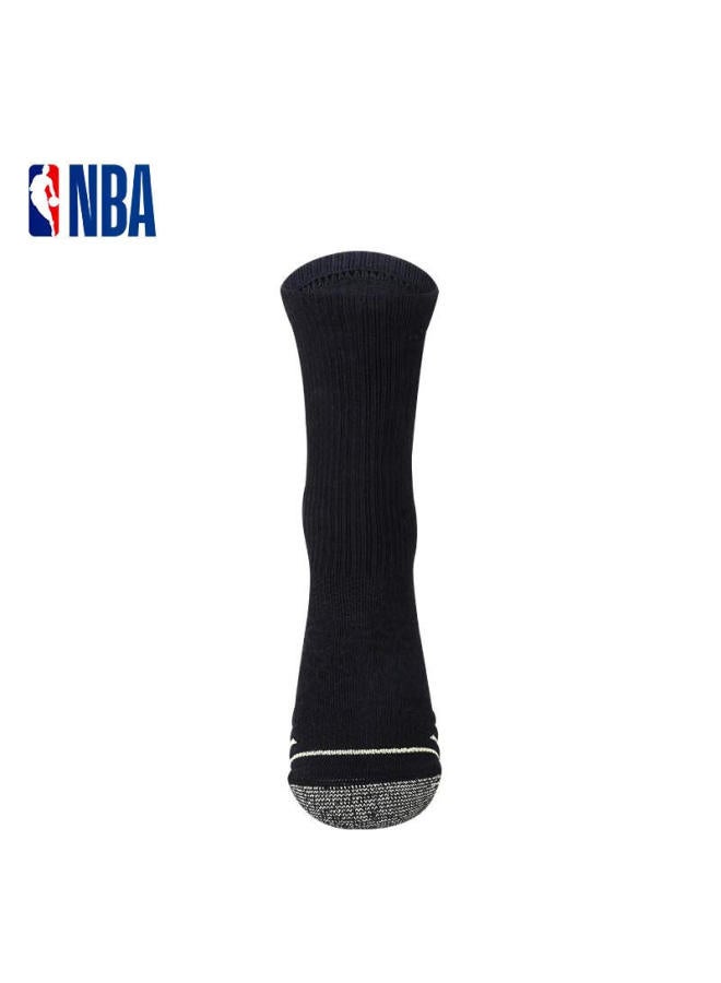 Nba Men's High Tube Casual Sports Socks With Copper Ion Antibacterial Yarn Thickened Towel Bottom Cotton Socks 3 Pairs - Image 4