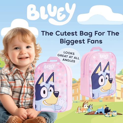 Bluey Backpack for Girls - Kids School Bag Travel Backpack Pink Childrens & Toddler Rucksack Ideal for Nursery and Daily Use - Image 4