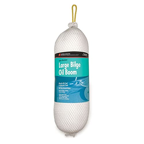 Buffalo Industries (90405 6" x 19" Oil-Only Polypropylene Sorbent Bilge Boom, Absorb up to 2.8 Gallons of Oil, Fuel and Hydraulic Fluid, for Sumps, Drains and Basins, Easy to Store and use, Lint-Free - Image 2