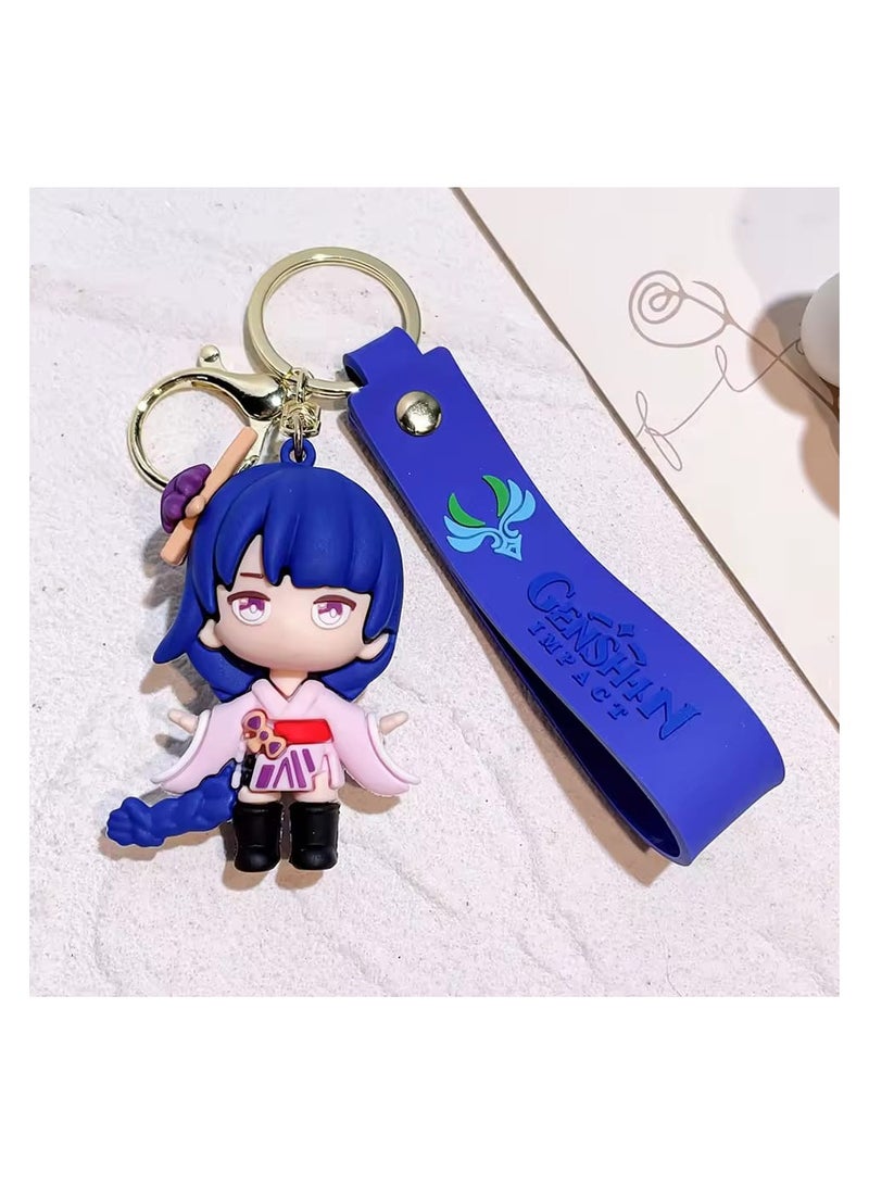 Eula Vision Of God Cosplay Key Chain Unisex Pendant Keyring Accessories Gift PropGame Genshin Impact Alloy Keychain  - Image 1