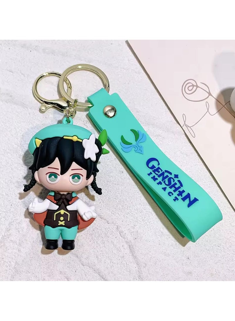 Eula Vision Of God Cosplay Key Chain Unisex Pendant Keyring Accessories Gift PropGame Genshin Impact Alloy Keychain  - Image 3