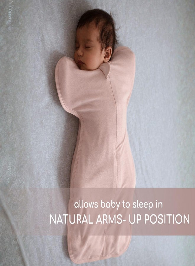 Cocoon Care Bamboo Cotton Knit Rose Solid Sleep Sack for Baby | Soft Breathable Lightweight Wearable Blankets | Pink 0-1M - Image 3
