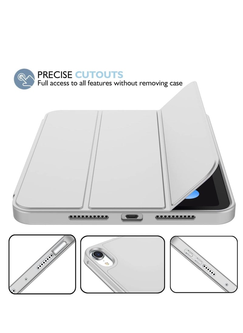 NEW Smart Case with Pencil Holder for iPad Mini 6 – Trifold Stand Smart Case with Soft TPU Back, Auto Wake/Sleep, Dust Proof & Anti-Fingerprint, Heavy Duty Protection