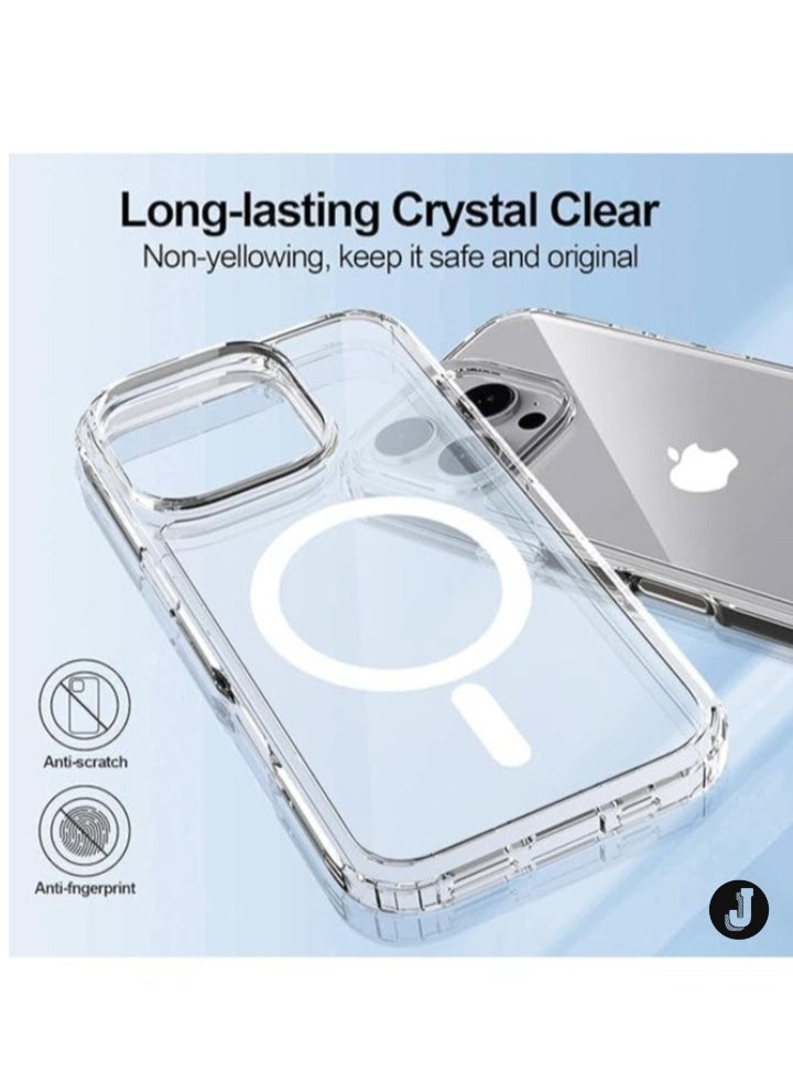 JAJEEK "New iPhone 16 Pro Max Magnetic Case – Clear Scratch-Resistant Back (AHN 16 Pro Max)" - Image 4