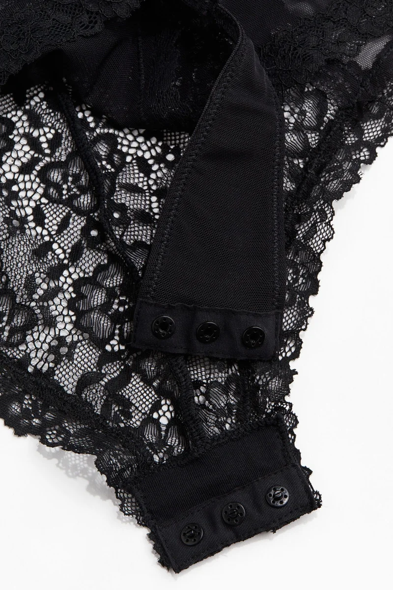 H&M Lace push-up thong body