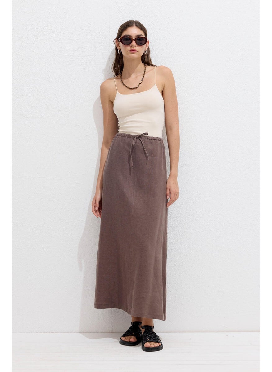 Laced Linen Skirt Dusty Brown - pzsku/Z3CD02242EFF06BCCD175Z/45/_/1741264822/587330ad-2a60-49ae-b122-a111676fa623