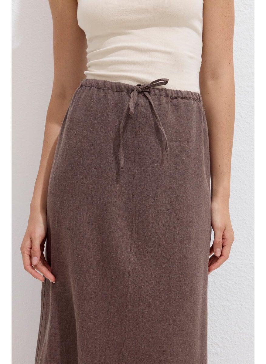 Laced Linen Skirt Dusty Brown - pzsku/Z3CD02242EFF06BCCD175Z/45/_/1741264824/ae5b6f53-b678-4e84-8529-a4b0b4c87b65