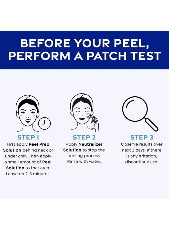Medpeel مجموعة ميد بيل لحمض الساليسيليك 30% الأساسية، تشمل التقشير، التحضير، المحايد، تقشير كيميائي احترافي بعمق لجميع ألوان البشرة، 1 أونصة/30 مل (مجموعة من 3) - Image 5