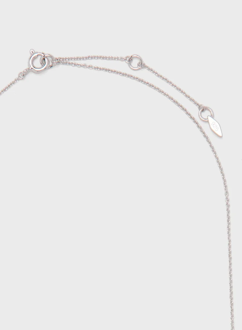 FOSSIL Olive Branch Sterling Necklace