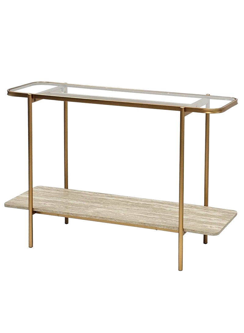 Living Console Table Entryway With Glass Top 120*40*80 CM - Image 5