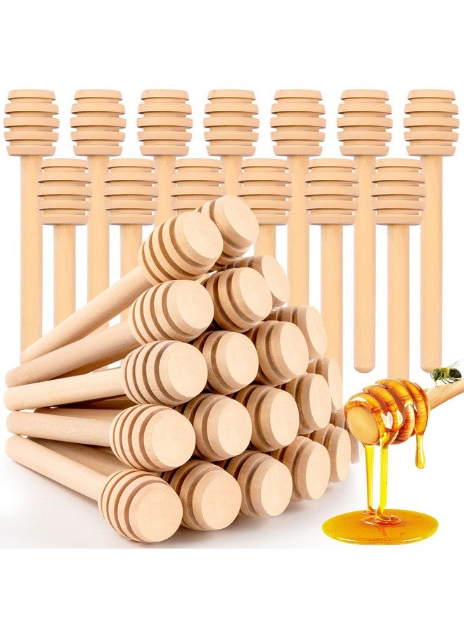 FFNIU Honeycomb Stick - 20Pcs Wooden Honey Dipper, 3 Inch Mini Honey Stick for Honey Jar Dispense Drizzle Honey and Wedding Party Gift  - Image 1