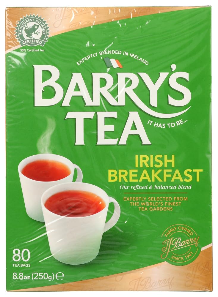 Barry's Tea Irish Breakfast Teabags (80) - Pack of 2 - Image 1