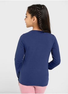 GUESS Kids Logo Detail Long Sleeve T-Shirt  - Image 2