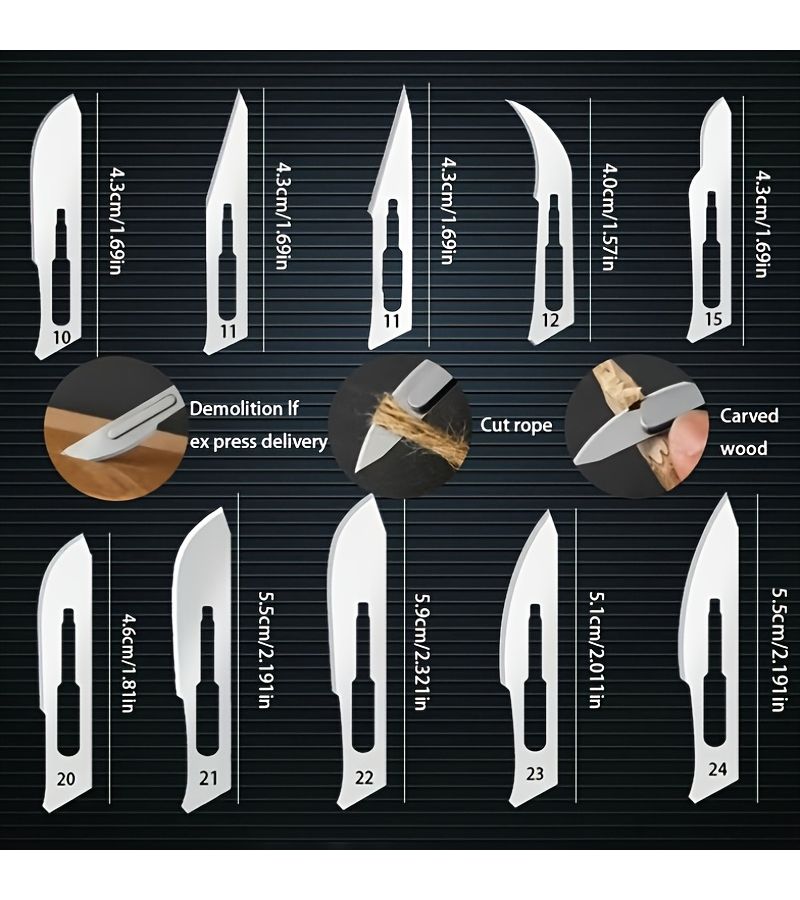 107 Piece Metal Engraving Blade Set With Handle And Storage Box For Carving Trimming And Diy Craft - Image 2