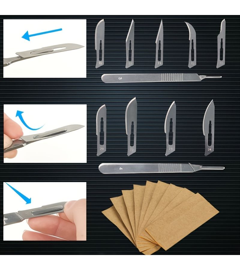 107 Piece Metal Engraving Blade Set With Handle And Storage Box For Carving Trimming And Diy Craft - Image 3